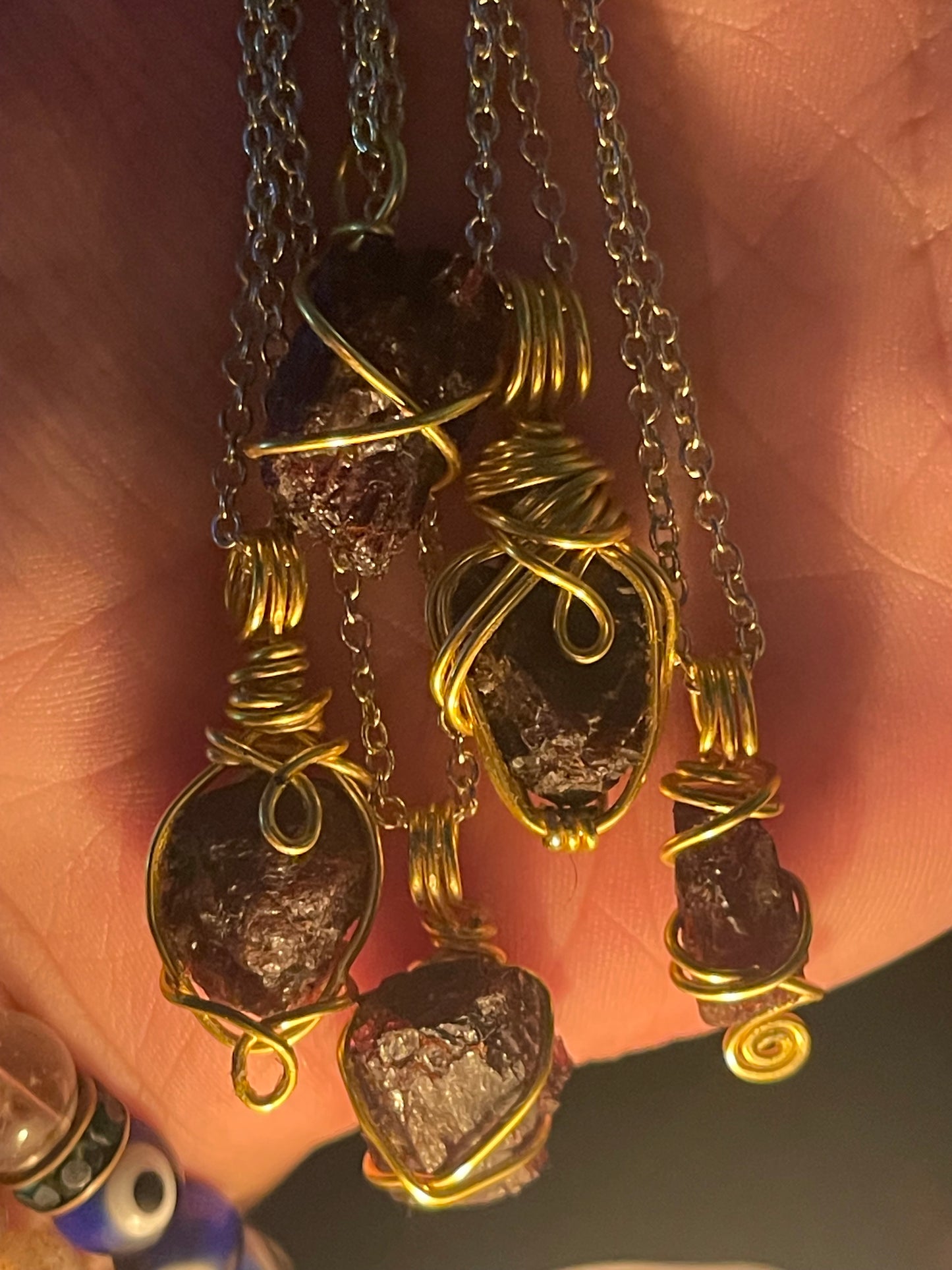 Self Mined Garnet Necklace