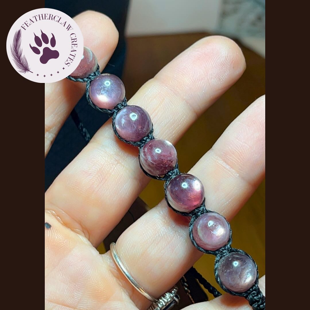 'Radiant Calm' Gemmy Lepidolite Adjustable Bracelet