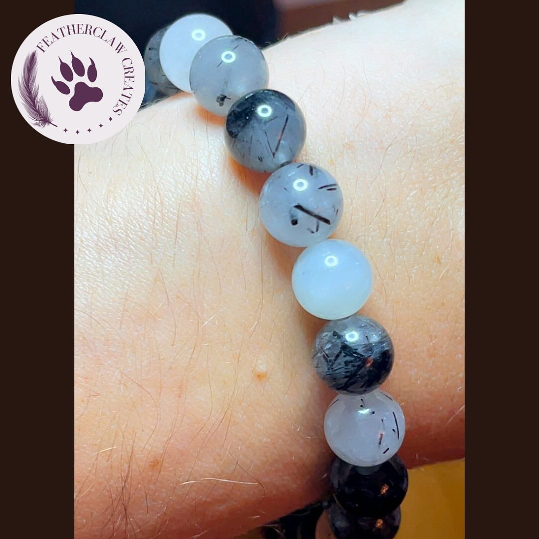 'Veilbreaker' Black Tourmalinated Quartz Bracelet
