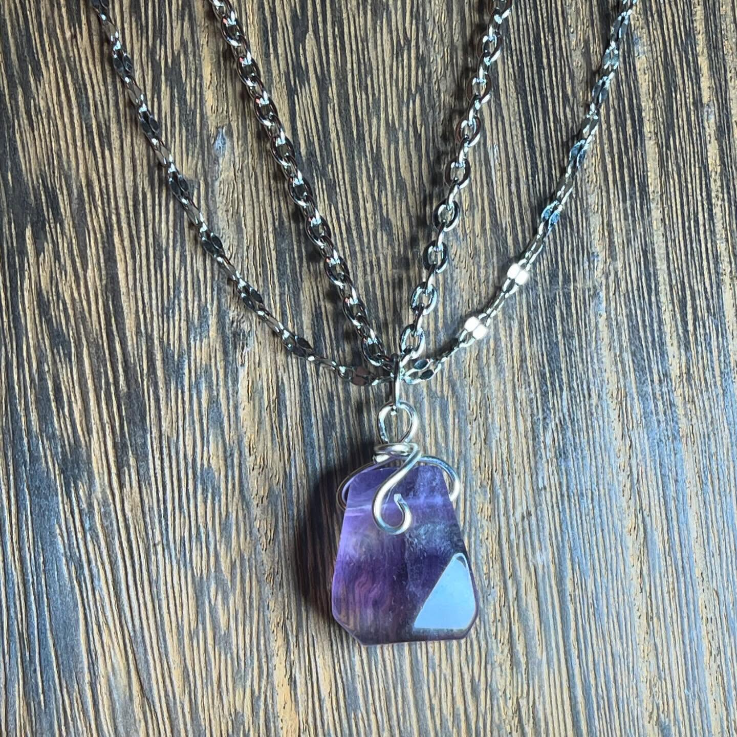 'Purple Haze' Fluorite Necklace