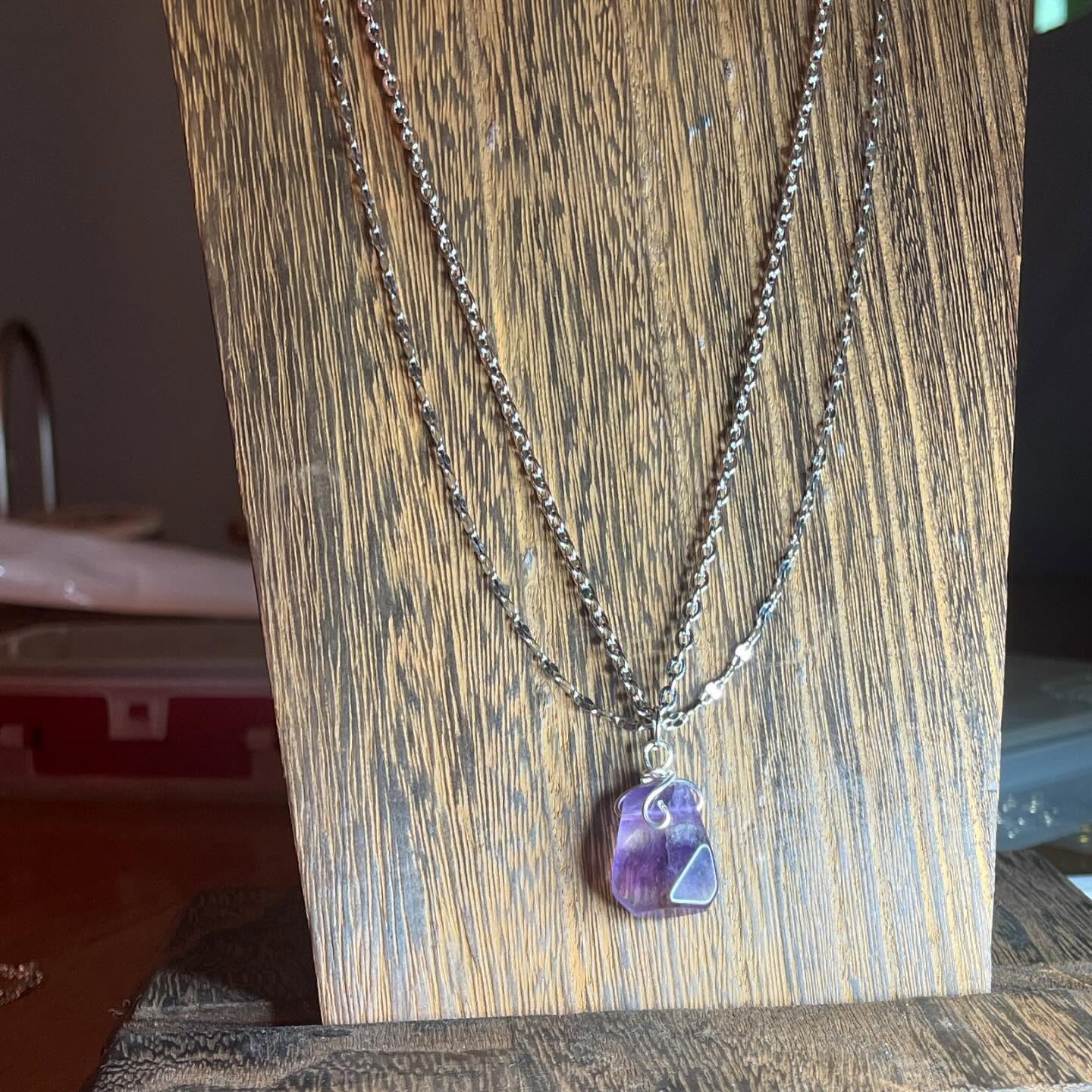 'Purple Haze' Fluorite Necklace