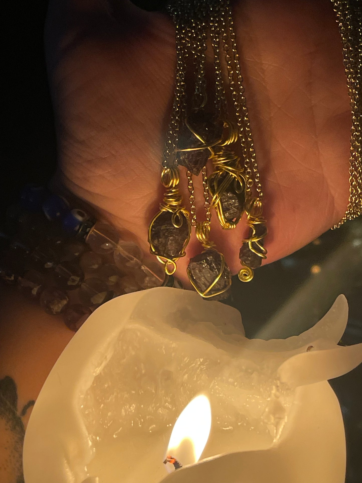 Self Mined Garnet Necklace
