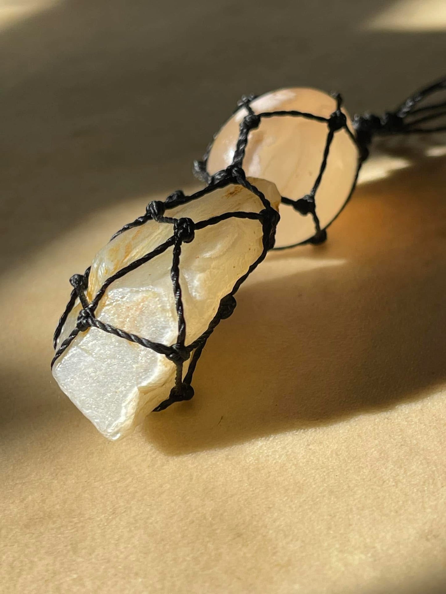 'Goddess Garden' Flower Agate, Clear Quartz, & Moonstone Necklace
