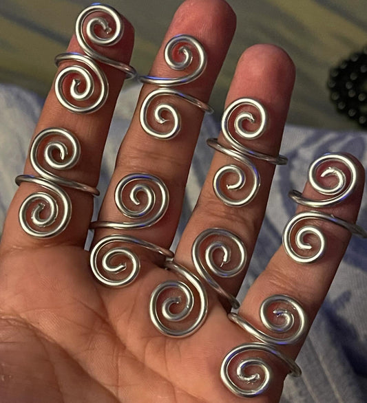 Double Spiral Ring - Adjustable