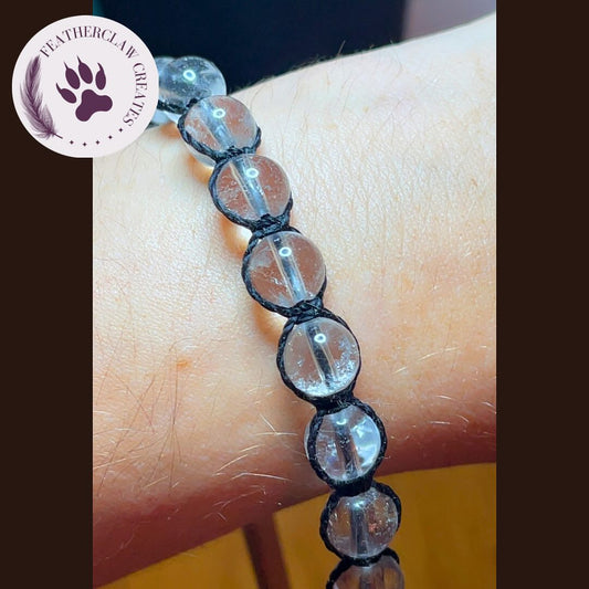 'Lightkeeper' Clear Quartz Adjustable Bracelet