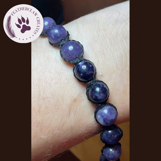 'Calmkeeper' Lepidolite Adjustable Bracelet
