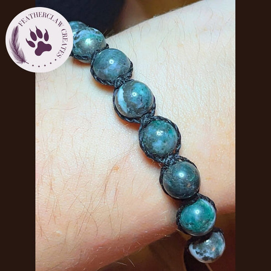 'Green Guardian' African Jade Adjustable Bracelet