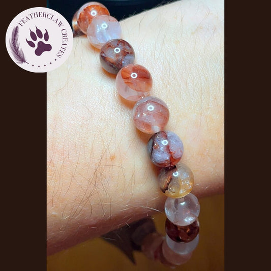 'Emberheart' Fire Quartz Bracelet